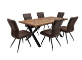 Eden Dining Table W/Sabena Chairs/Bench